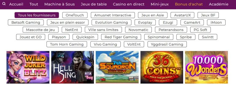 Magical Spin Casino achat bonus