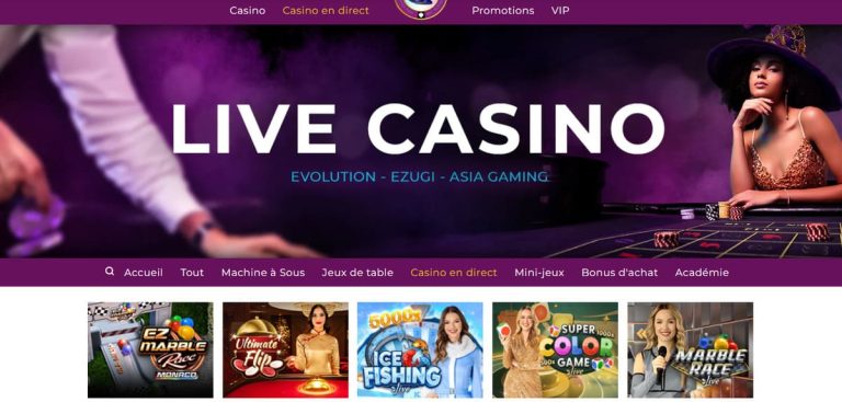 Magical Spin Casino jeux live