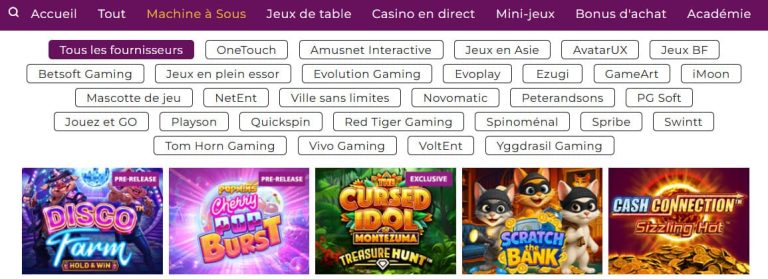 Magical Spin Casino machines à sous